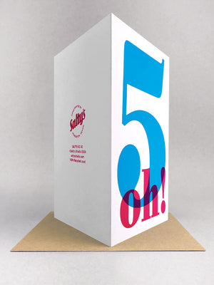 The Big 5O (oh!) Birthday card