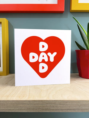 DAD DAY Heart Card