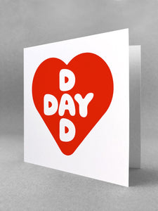 DAD DAY Heart Card