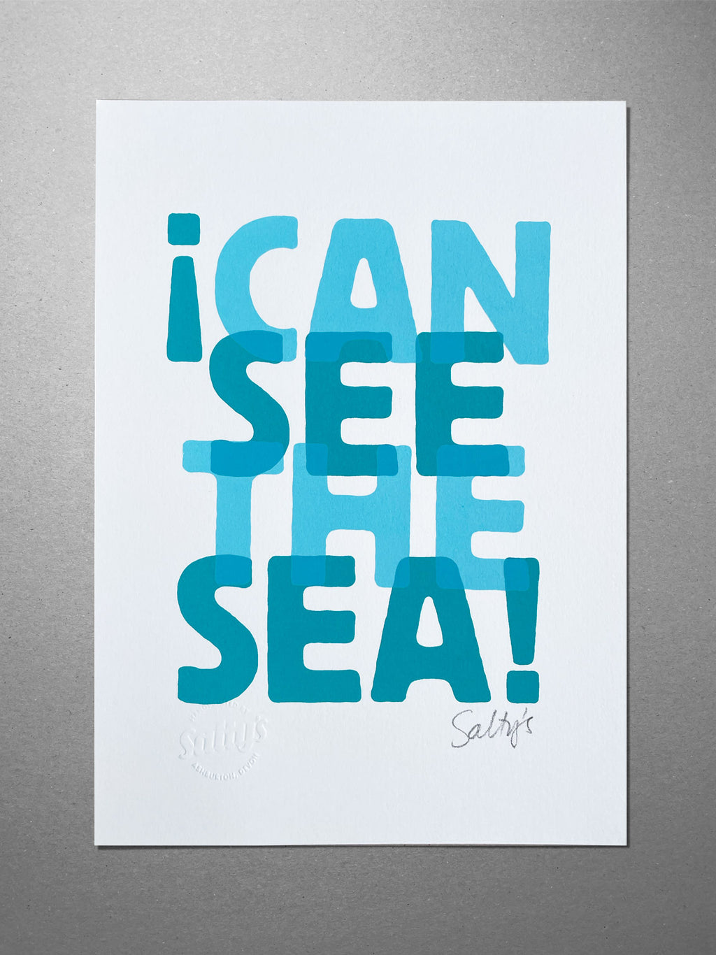 I Can See the Sea - A4 print