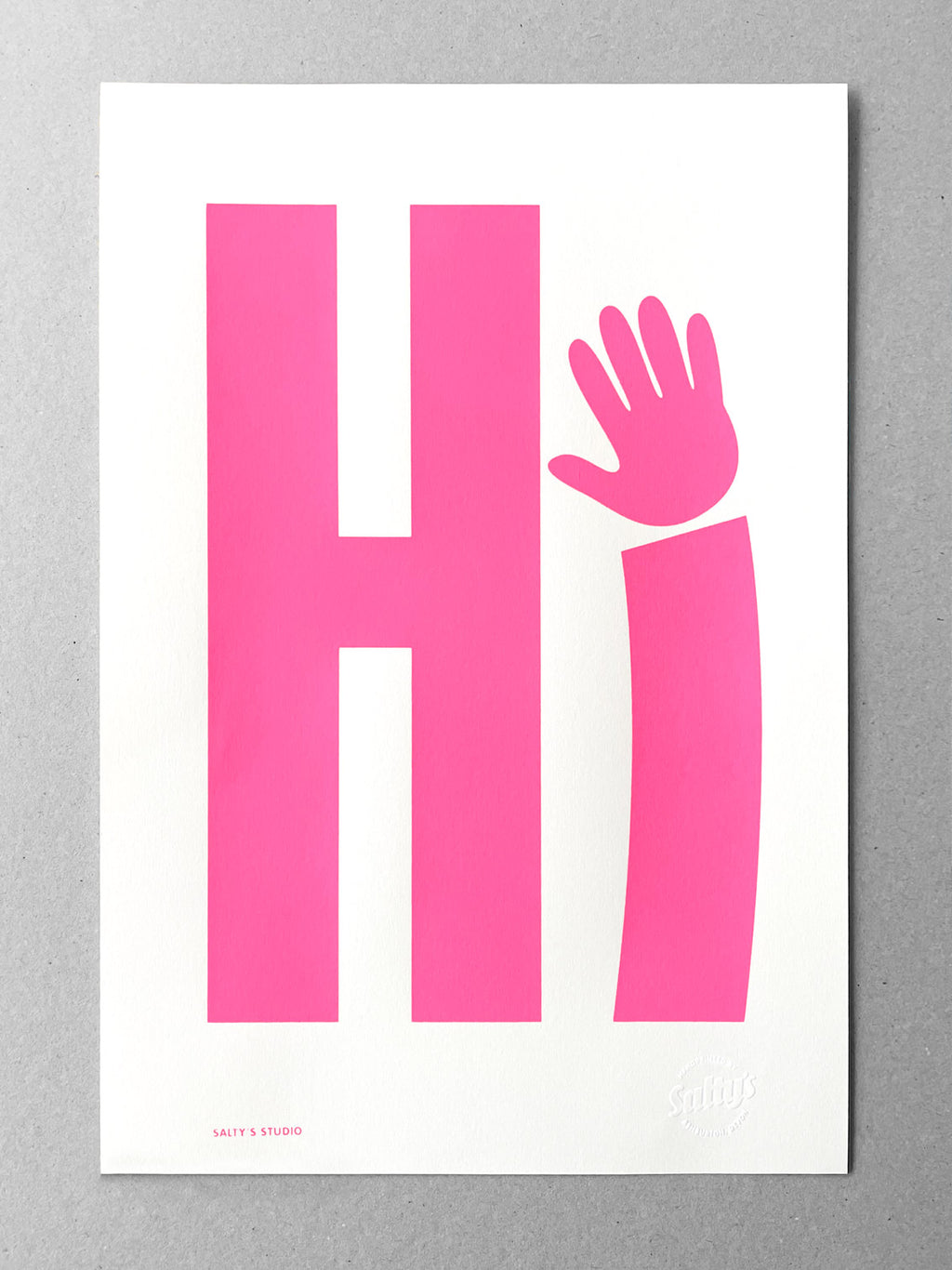 Hi print - Neon Pink