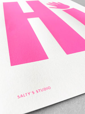 Hi print - Neon Pink