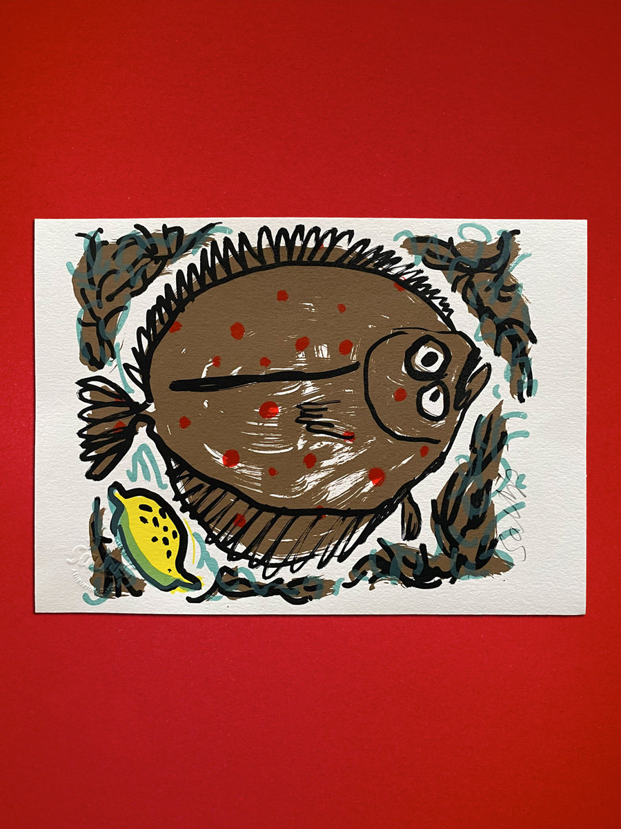Plaice print – Salty's Studio Ltd