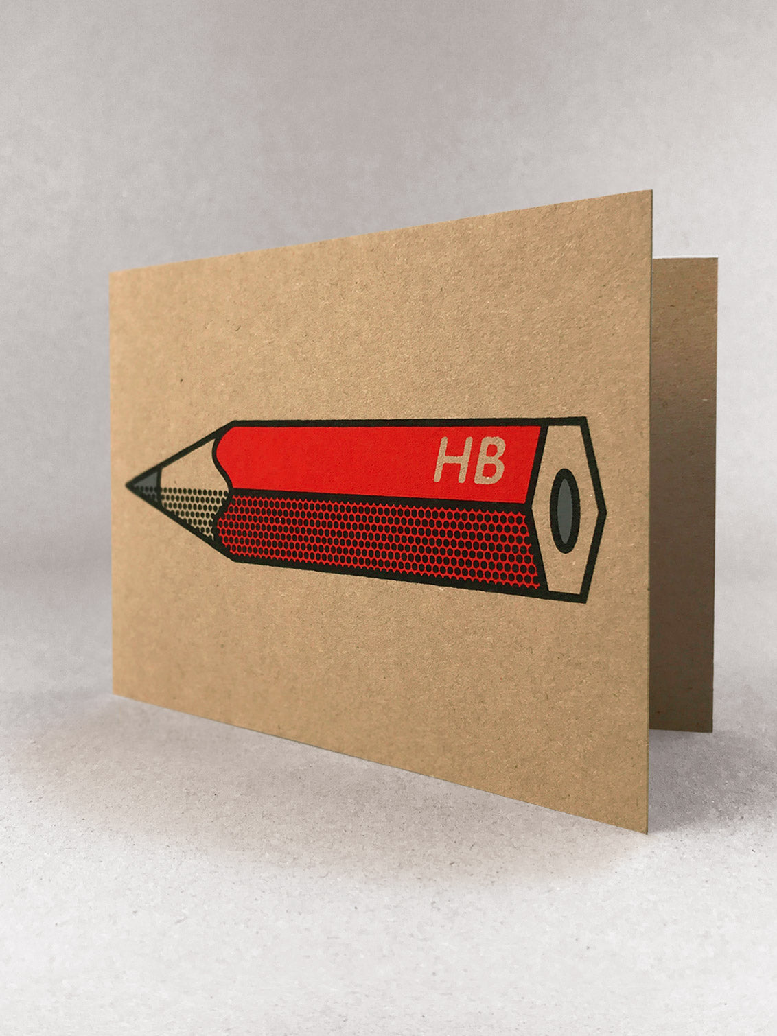 HB Red pencil card – Salty's Studio Ltd
