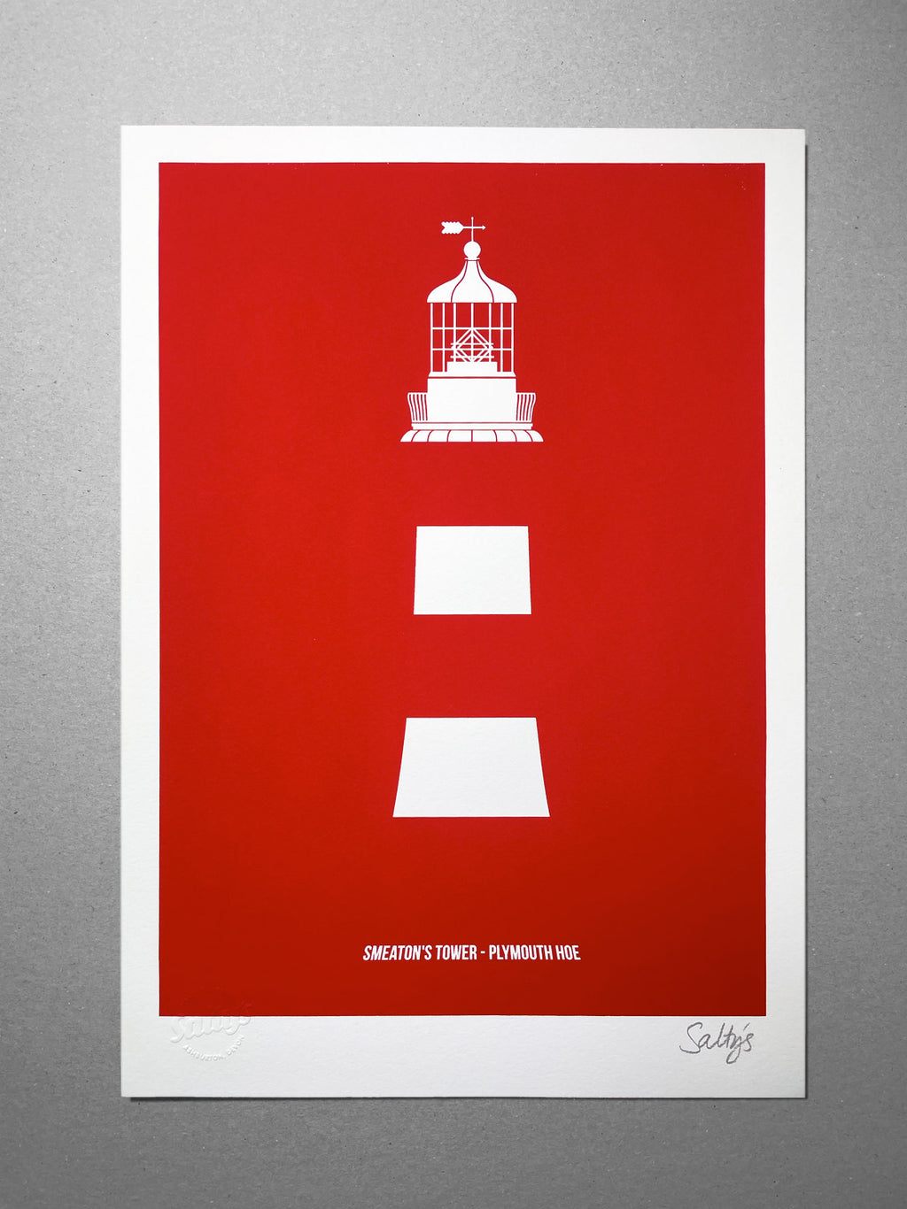 Smeaton’s Tower, Plymouth Hoe. A3 Open Edition Collectables