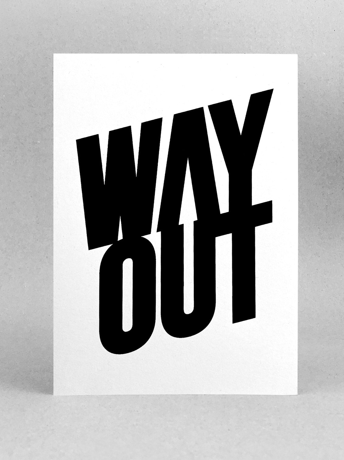 Way Out card